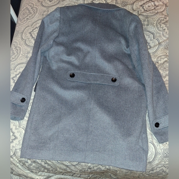 grey pea coat - Picture 4 of 9